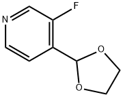 4-(1,3-二氧戊环-2-基)-3-氟吡啶 结构式