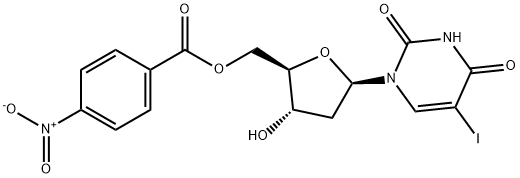 2'-Deoxy-5-iodouridine 5'-(4-nitrobenzoate) 结构式