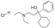 alpha-cyclohexyl-alpha-[2-(diethylamino)ethyl]benzyl alcohol hydrochloride 结构式