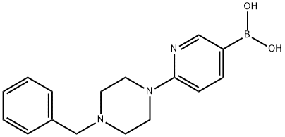 6-(4-Benzylpiperazin-1-yl)pyridine-3-boronic acid 结构式