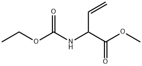 3-Butenoic  acid,  2-[(ethoxycarbonyl)amino]-,  methyl  ester 结构式