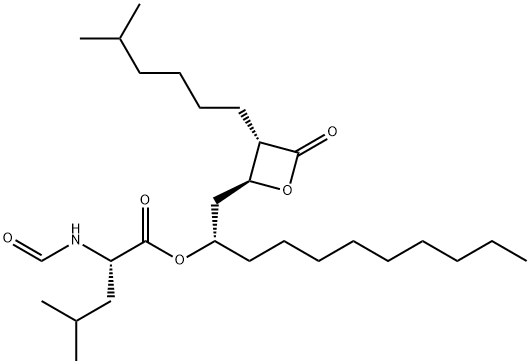 5-Methylhexyl Orlistat Decyl Ester 结构式