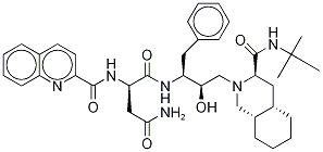 沙奎那韦-D9 结构式