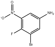 3-溴-4-氟-5-硝基苯胺 结构式