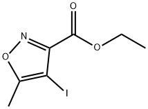 4-碘-5-甲基异噁唑-3-甲酸乙酯 结构式