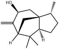 (1R,2R,5S,7R,9S)-8-亚甲基-2,6,6-三甲基三环[5.3.1.01,5]十一烷-9-醇 结构式
