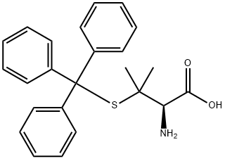 S-三苯甲基-L-青霉胺 结构式