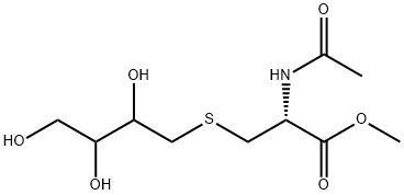 S-(2,3,4-Trihydroxybutyl)Mercapturic Acid Methyl Ester (Mixture of DiatstereoMers) 结构式