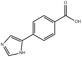 4-(1H-4-咪唑)苯甲酸 结构式