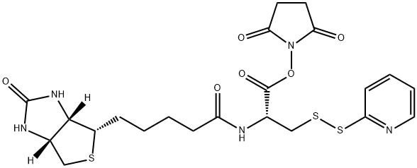 Biotinyl Pyridinyldithio N-Hydroxysuccinimide Alanine Ester 结构式