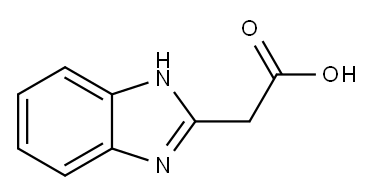 苯并咪唑-2-乙酸 结构式