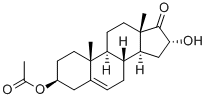 3-Β-羟基-去氧雄甾-5-烯-17-酮-3-醋酸酯 结构式