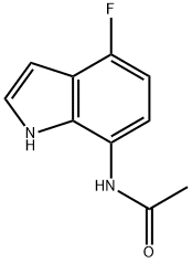 N-(4-氟-1H-吲哚-7-基)乙酰胺 结构式