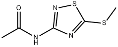 Acetamide,  N-[5-(methylthio)-1,2,4-thiadiazol-3-yl]- 结构式