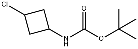 (3-氯环丁基)氨基甲酸叔丁酯 结构式
