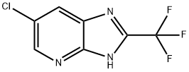 6-氯-2-(三氟甲基)-3H-咪唑并[4,5-B]吡啶 结构式