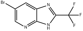 6-溴-2-(三氟甲基)-3H-咪唑并[4,5-B]吡啶 结构式