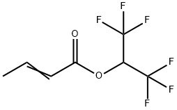 1,1,1,3,3,3-六氟丙烷-2-基(E)-丁-2-烯酸脂 结构式