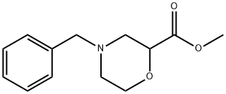 4-(苯甲基)吗啉-2-甲酸甲酯 结构式