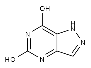 1H-吡唑并[4,3-D]嘧啶-5,7-二醇 结构式