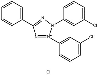 2,3-双-(3-氯苯基)-5-苯基氯化四氮唑 结构式