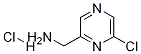 (6-氯吡嗪-2-基)甲胺盐酸盐 结构式