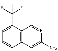 8-三氟甲基异喹啉-3-胺 结构式