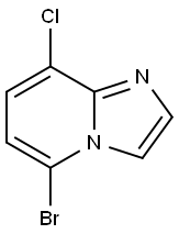 IMidazo[1,2-a]pyridine, 5-broMo-8-chloro- 结构式