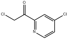 2-CHLORO-1-(4-CHLOROPYRIDIN-2-YL)ETHAN-1-ONE 结构式