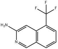 5-(三氟甲基)异喹啉-3-胺 结构式