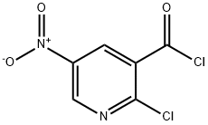 2-CHLORO-5-NITRONICOTINOYL CHLORIDE 结构式