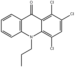 9(10H)-Acridinone,  1,2,4-trichloro-10-propyl- 结构式