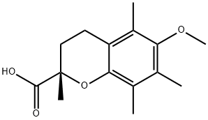 (S)-6-甲氧基-2,5,7,8-四甲基色满-2-羧酸 结构式