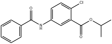 propan-2-yl 5-benzamido-2-chloro-benzoate 结构式