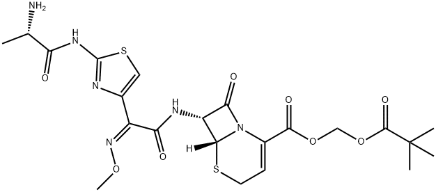 头孢唑肟丙匹酯 结构式
