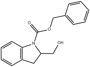 BENZYL 2-(HYDROXYMETHYL)-1-INDOLINECARBOXYLATE 结构式