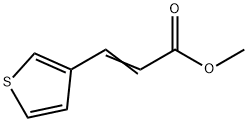 3-(3-噻吩基)丙烯酸甲酯 结构式