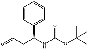 (S)-3-氧代-1-苯基丙基氨基甲酸叔丁酯 结构式