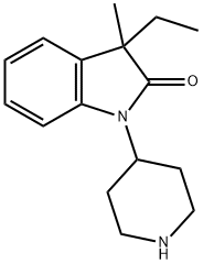 3-乙基-3-甲基-1-(哌啶-4-基)吲哚啉-2-酮 结构式