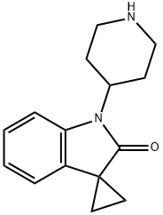 1-(哌啶-4-基)螺[环丙烷-1,3-吲哚啉]-2-酮 结构式