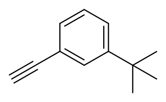 间叔丁基苯乙炔 结构式