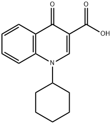 1-环己基-4-氧代-1,4-二氢喹啉-3-羧酸 结构式