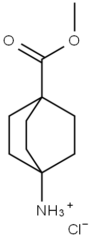 4-氨基双环[2.2.2]辛烷-1-羧酸甲酯盐酸盐 结构式