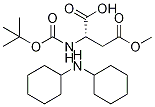 BOC-L-天冬氨酸-4-甲酯二環己胺盐 结构式