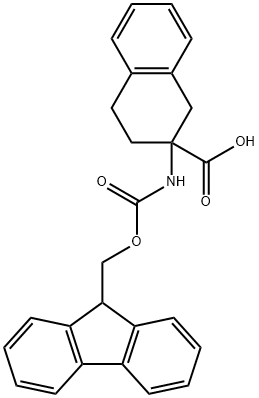 N-FMOC-DL-2-氨基四氢萘-2-羧酸 结构式