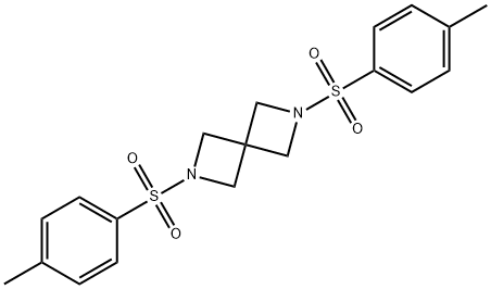 2,6-双[(4-甲基苯基L)磺酰基]-2,6-二氮杂螺[3.3]庚烷 结构式