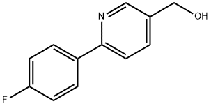 6-(4-氟苯基)吡啶-3-基]甲醇 结构式
