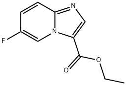 6-氟咪唑并[1,2-A]吡啶-3-羧酸乙酯 结构式