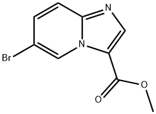 6-溴咪唑并[1,2-A]吡啶-3-羧酸甲酯 结构式