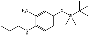 4-(tert-butyldimethylsilyloxy)-n1-propylbenzene-1,2-diamine 结构式